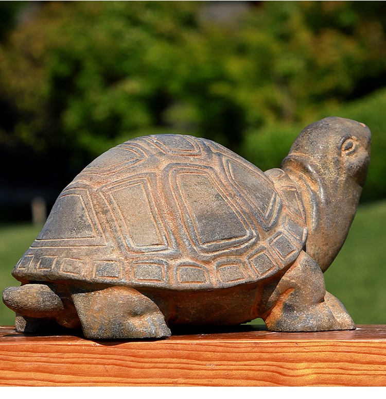 创古琪通石雕乌龟青石乌龟天然石头雕刻乌龟仿古景观庭院鱼缸乌龟摆件