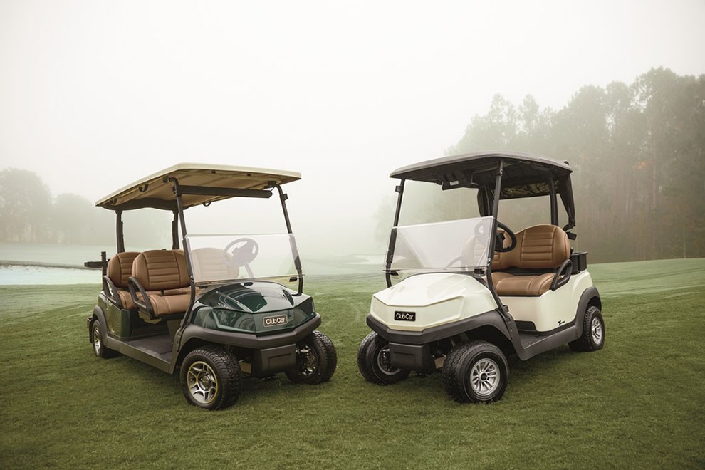 美国club car tempo 2p新款高尔夫球车四轮电动车两座成人代步车看房