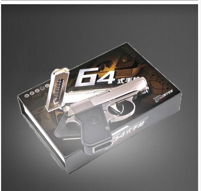 1205中国64式全合金属模型枪玩具仿真训练枪可拆卸抛壳不可发射64枪色