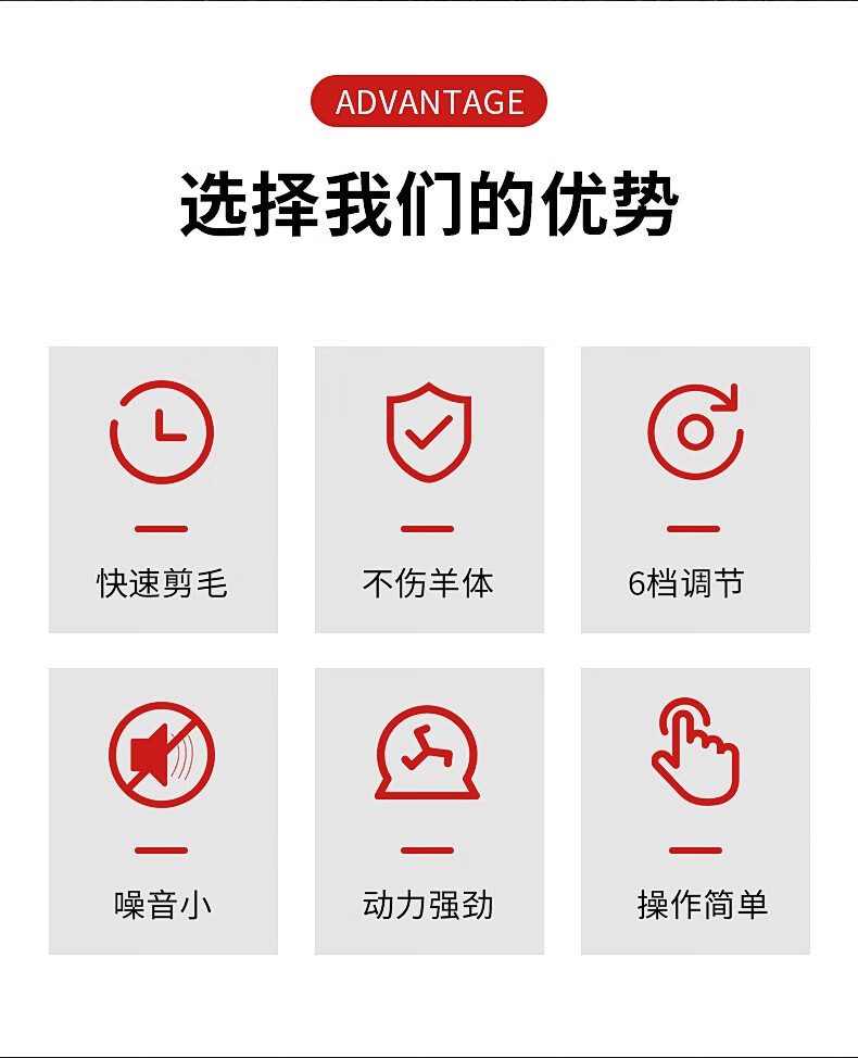 韬农电动羊毛剪子大功率推子省力剪羊毛推子剪毛机电剪刀可调速800w6