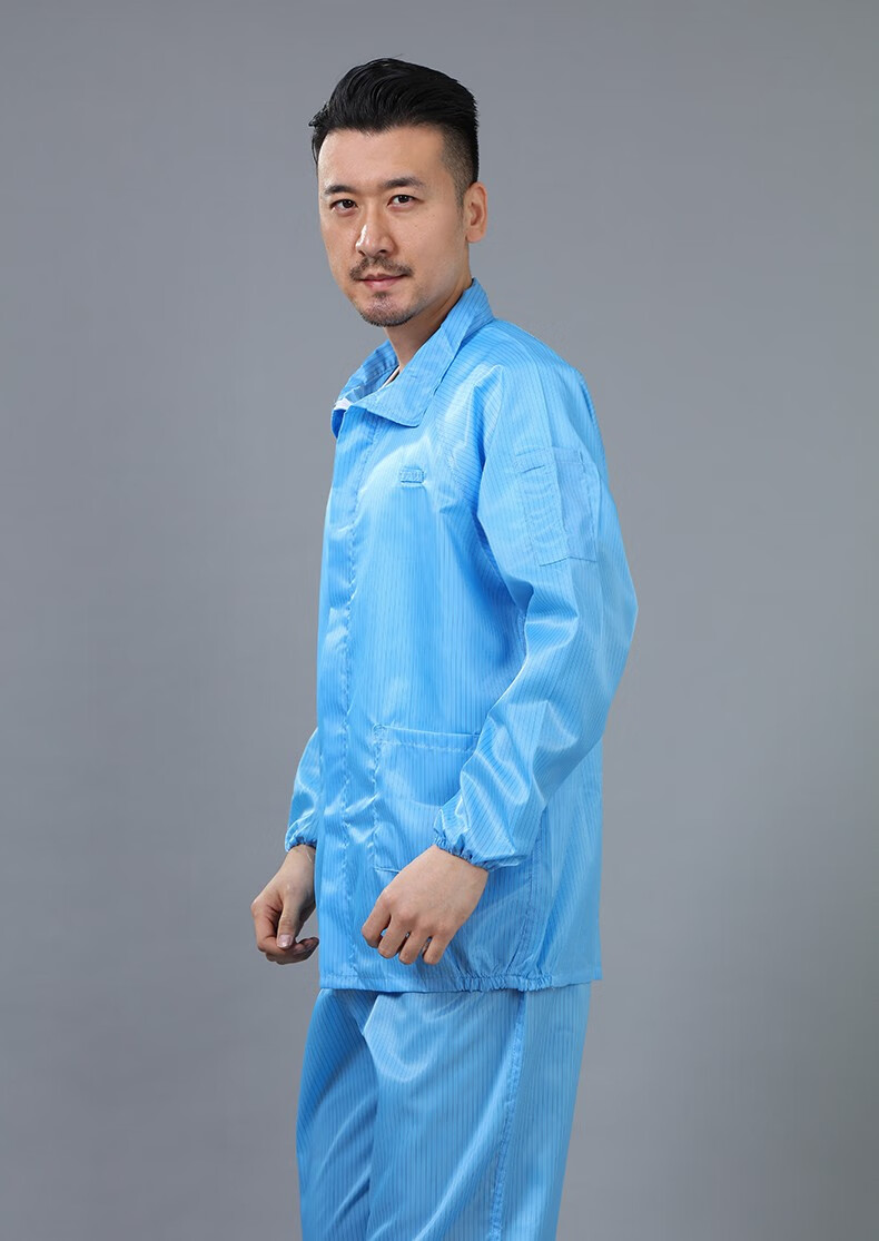 佳瑞捷防静电服无尘洁净车间食品厂电子厂男女防尘服翻领分体套装工作