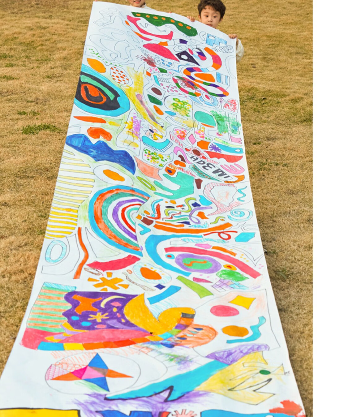 美乐童年儿童长轴绘画卷纸大白纸铅笔画纸素描纸水粉纸水彩笔蜡笔画画