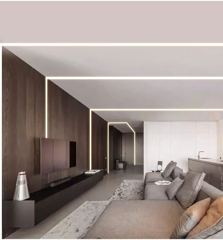 灯条铝槽嵌入式led线性灯无主灯照明家用线条灯低压灯带阳角墙面客厅