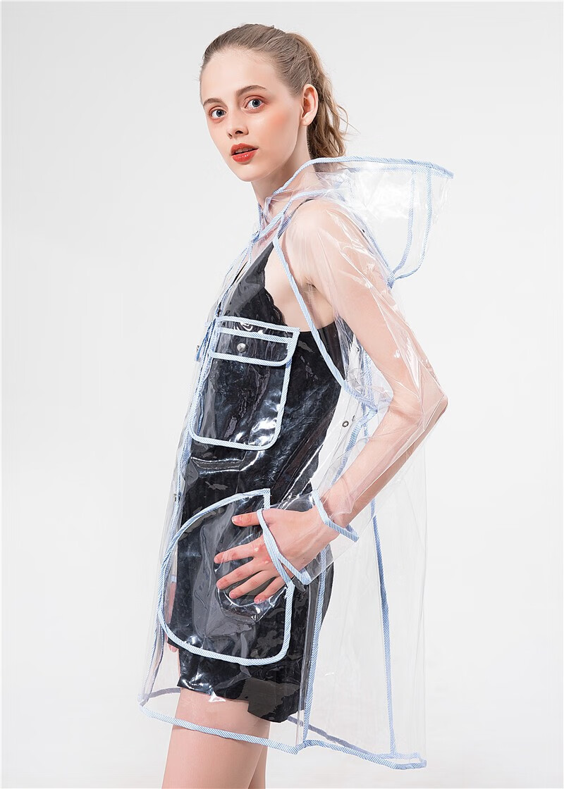 短款透明包边雨衣 m【图片 价格 品牌 报价】-京东