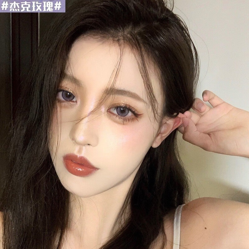 blushgirl南瓜马车大径美瞳杰克玫瑰蓝纹奶酪空气猫眼近视隐形眼镜年
