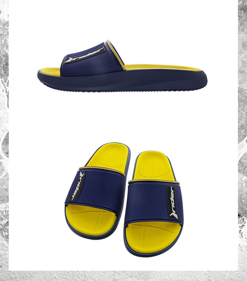 ipanema/rider巴西进口2021新款男士拖鞋舒适运动一字拖方块系列户外