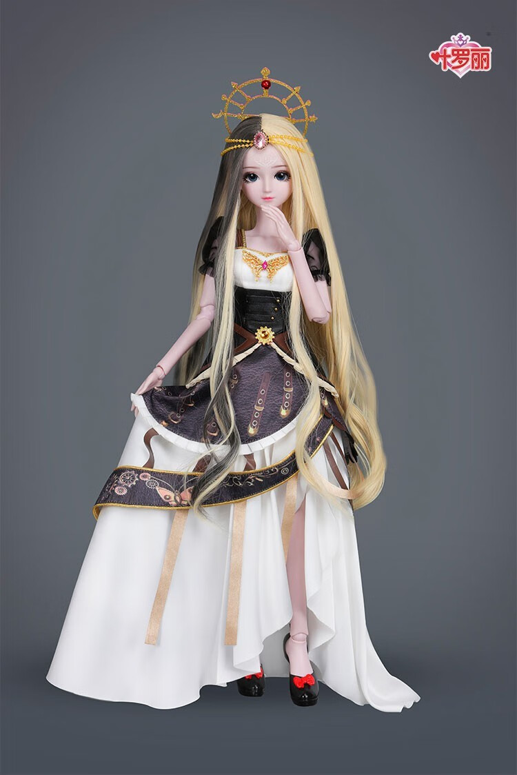 娃娃60厘米时间公主情公主夜萝莉精灵梦白光莹蓝孔雀女孩洋娃娃玩具