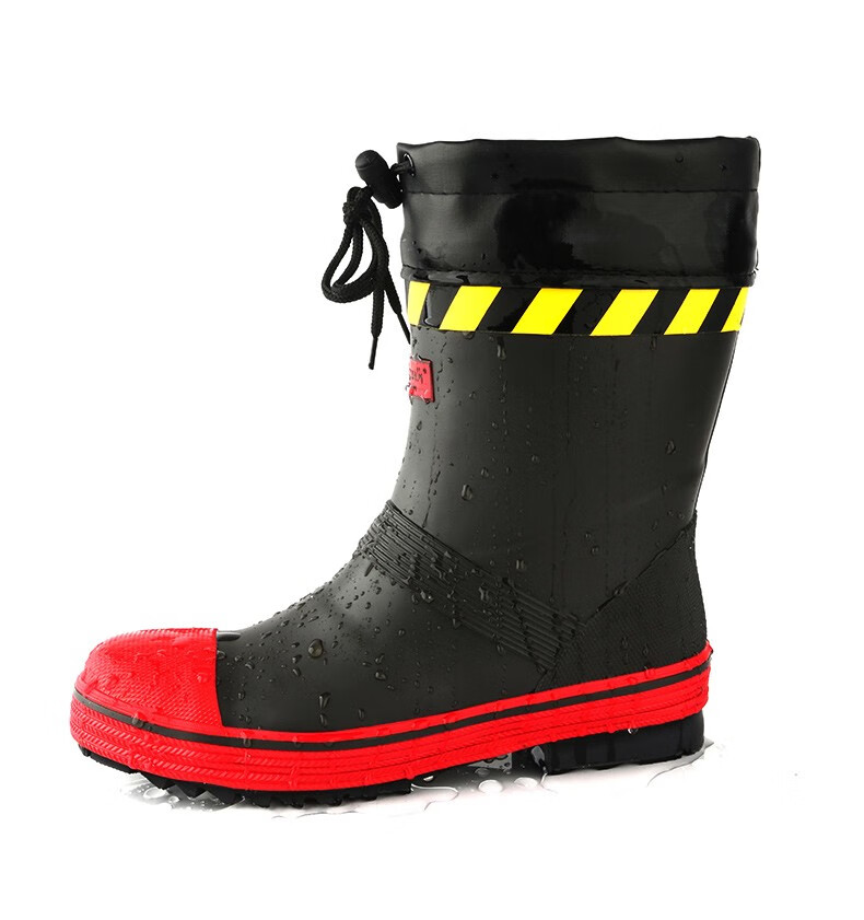 jolly walk非常行雨鞋男士高筒防砸劳保矿工耐磨防滑防水钢包头安全