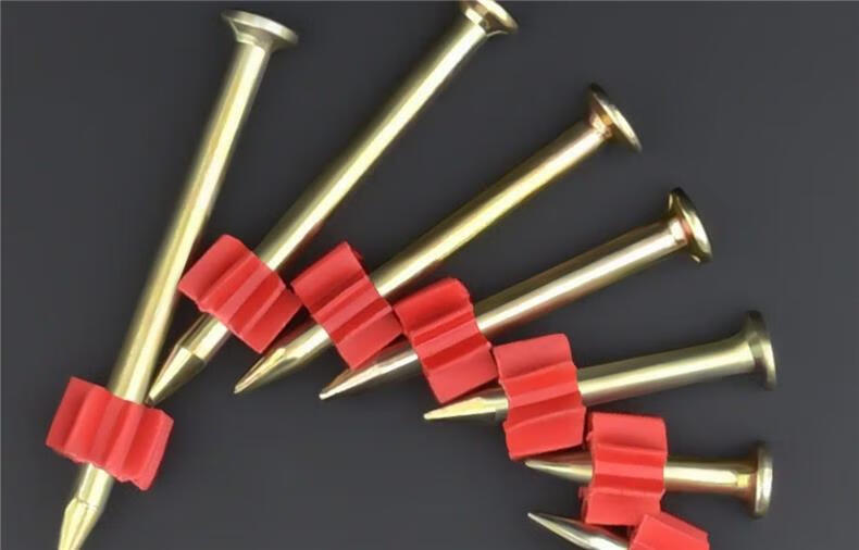 硬质水泥钉射钉钢钉广告钉挂画钉墙钉空调钉钉带胶套22-52mm 3x35mm