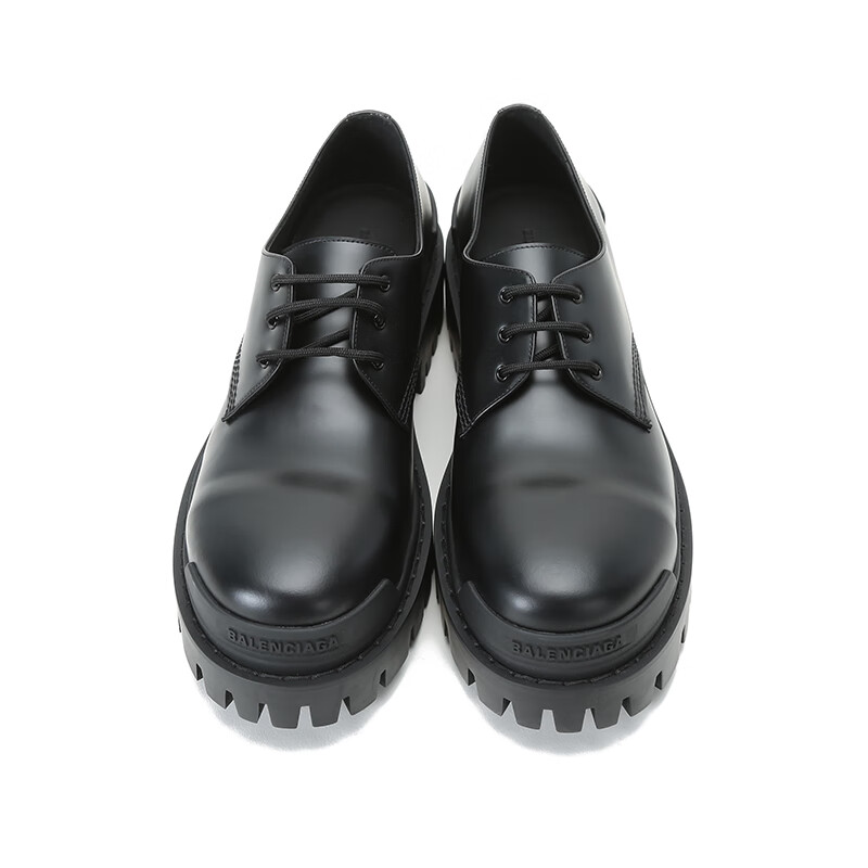 巴黎世家 balenciaga 男士牛皮革系带厚底鞋休闲皮鞋 600600 wa960