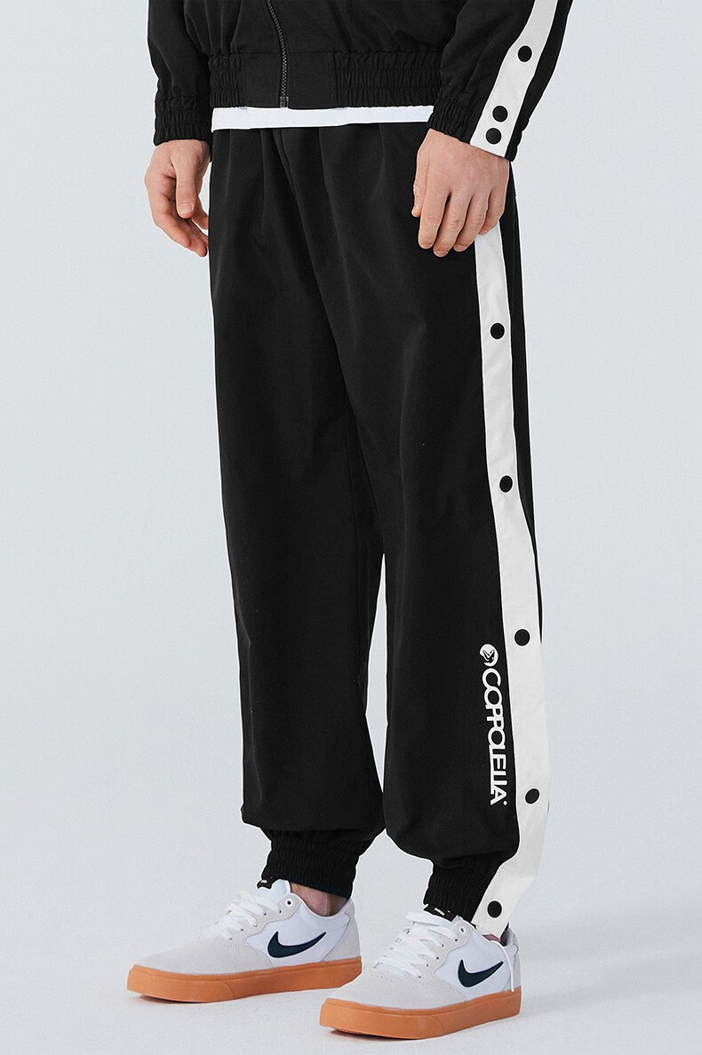 coppolella小恐龙潮牌排扣运动休闲裤男束脚裤子宽松薄款排扣裤篮球