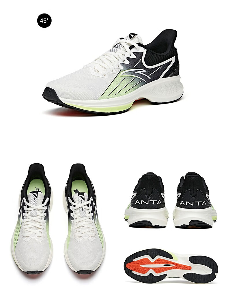 商场同款安踏羚跑男子跑步鞋夏季新款时尚透气软底舒适休闲鞋运动鞋