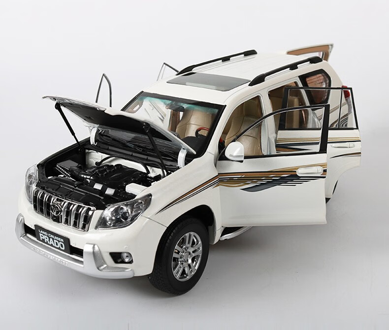 雨萱汽文新霸道prado普拉多汽车模型一汽丰田原厂1182010款越野车仿真