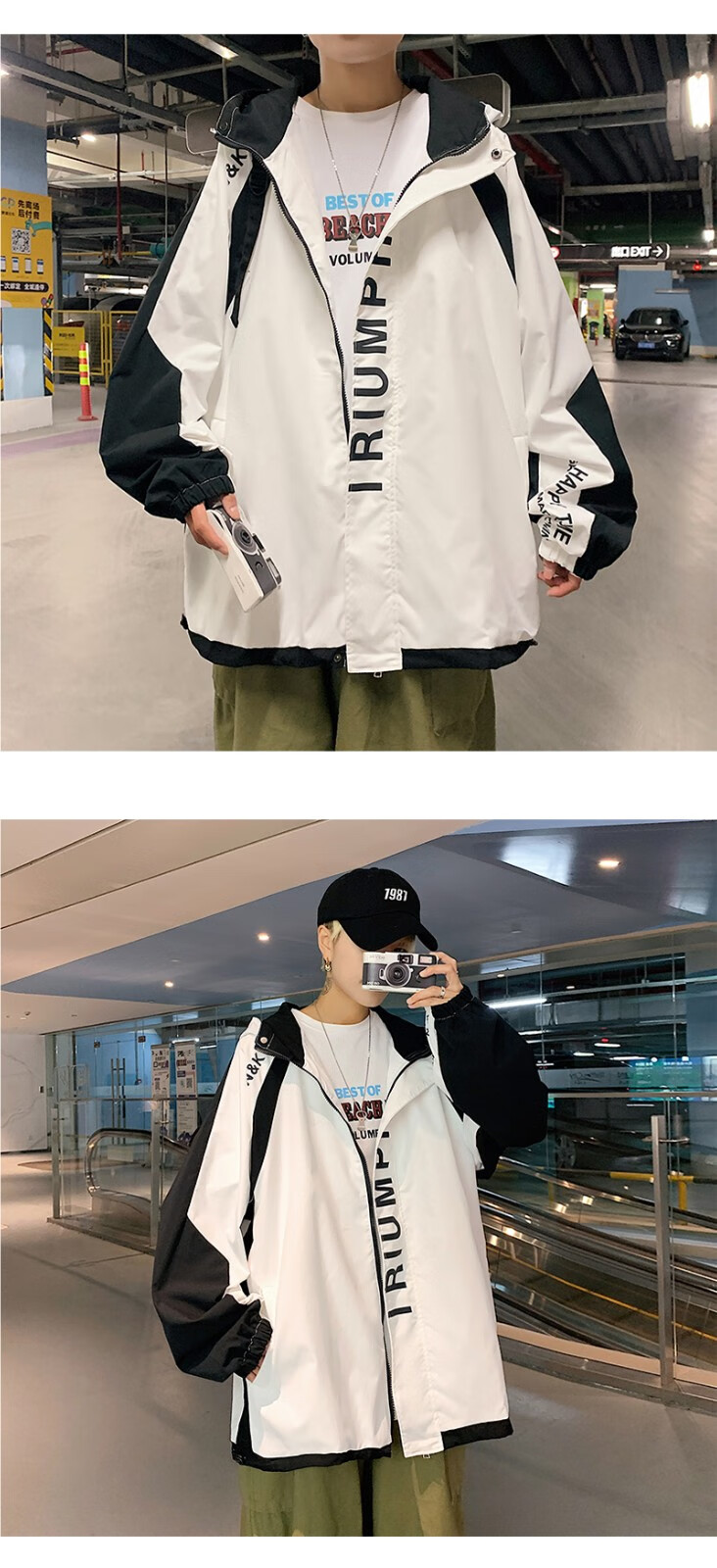 昶爵青少年大童夹克121314151617岁初中生男孩子春秋季休闲外套男绿色