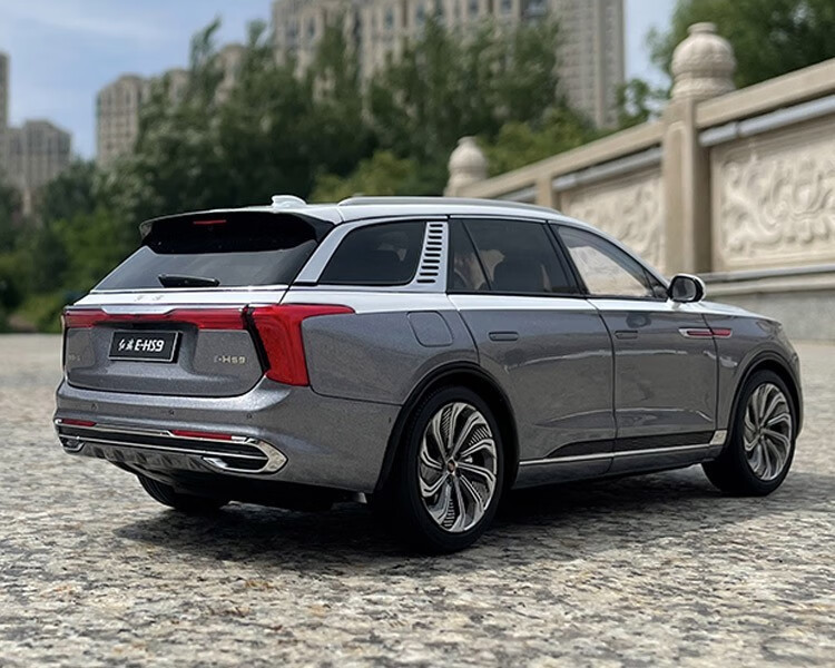 世紀龍 1:18 一汽原廠授權 紅旗e-hs9 2020款 越野車suv 合金仿真汽車