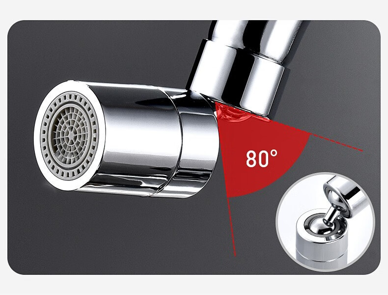 360度面盆水龙头万向出水旋转接头防溅起泡器家用洗脸神器漱口喷头网