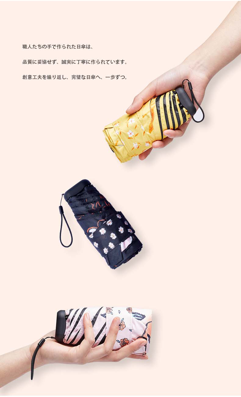 香港香蕉伞bananakiu太阳伞防晒伞小黑伞折叠晴雨伞遮阳伞女防紫外线