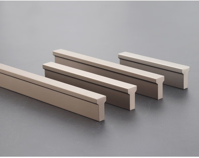 富达铭香槟色拉手橱柜衣柜门长拉手抽屉拉手美式橱柜门把手加长现代