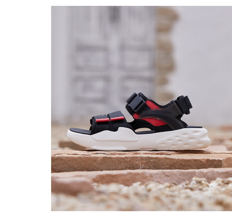 安踏c37凉鞋男2021夏新品运动休闲鞋外穿户外软底凉拖舒适沙滩鞋运动