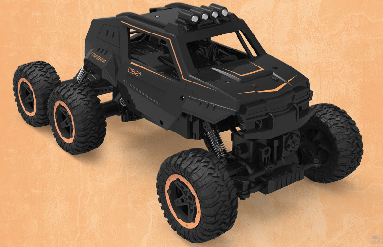 亿达佳儿童遥控车攀爬车无线大脚怪六驱六轮攀爬车户外玩具越野避震