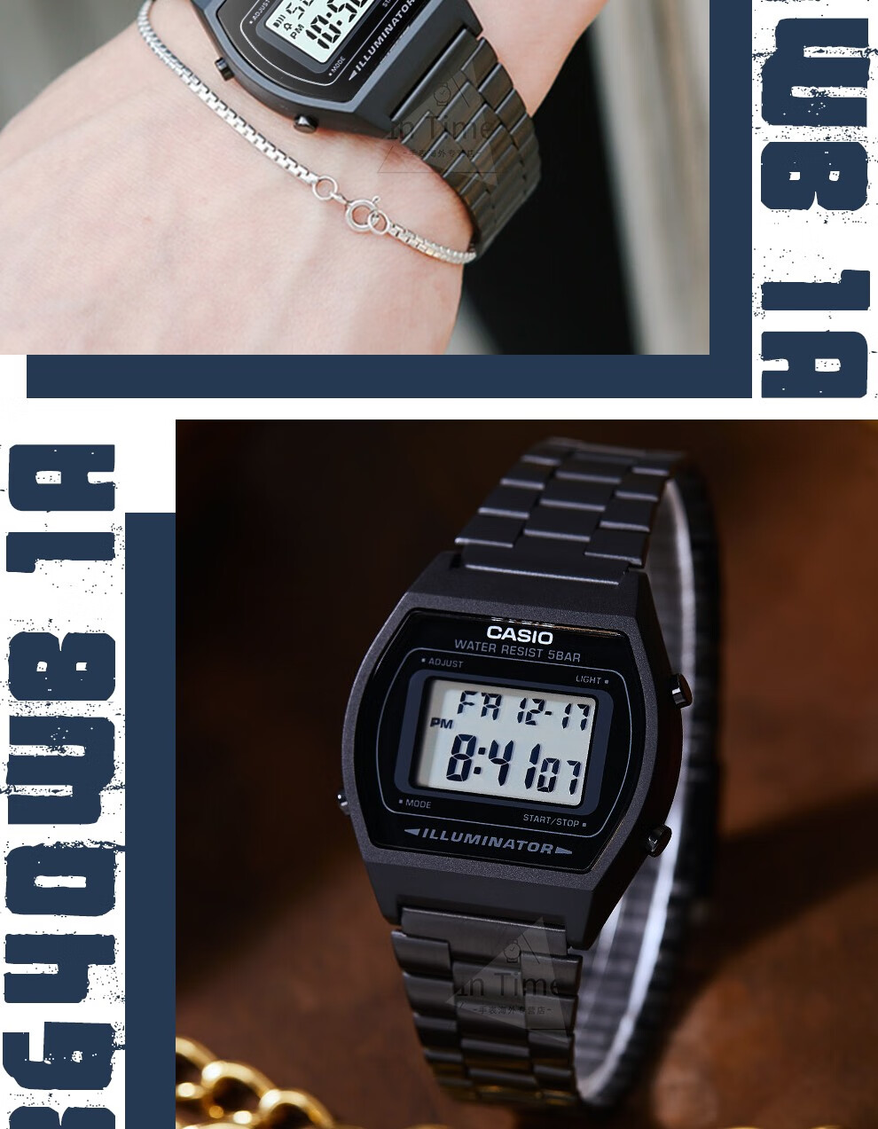 卡西欧regular系jonyj豆芽同款复古小方块学生腕表时尚百搭男女表b650