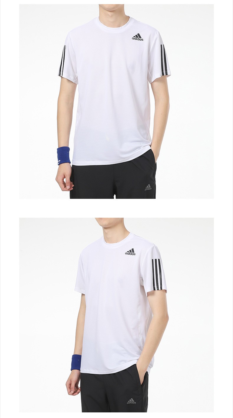 阿迪达斯短袖t恤男装夏季新款男士运动休闲运动半袖透气体恤圆领夏装
