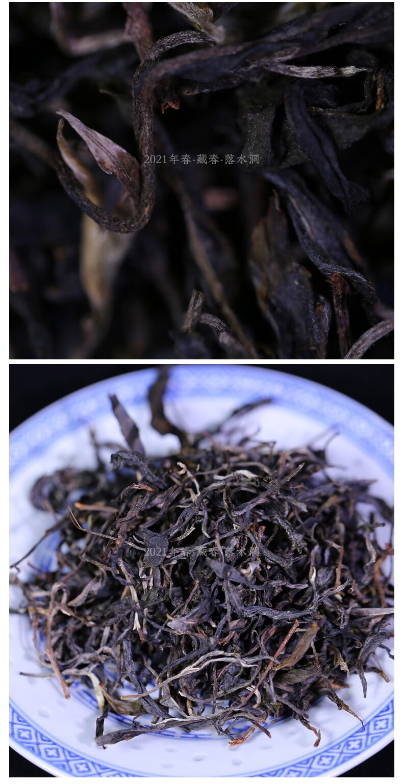 春茶偿鲜书剑2021年落水洞头春古树茶普洱春茶散茶500克盒装