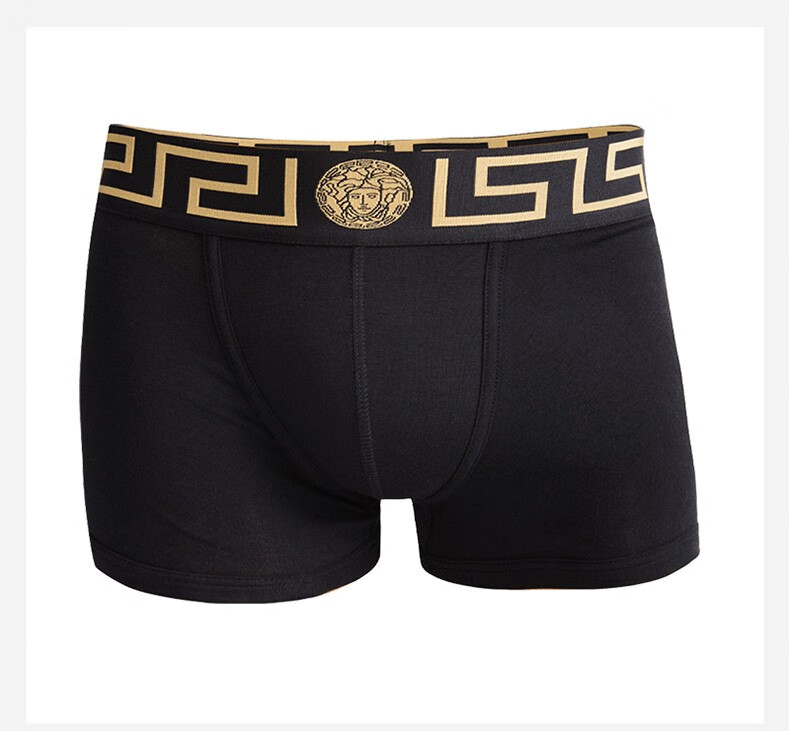 范思哲versace 男士时尚休闲平角内裤 99028 黑色 m【图片 价格 品牌