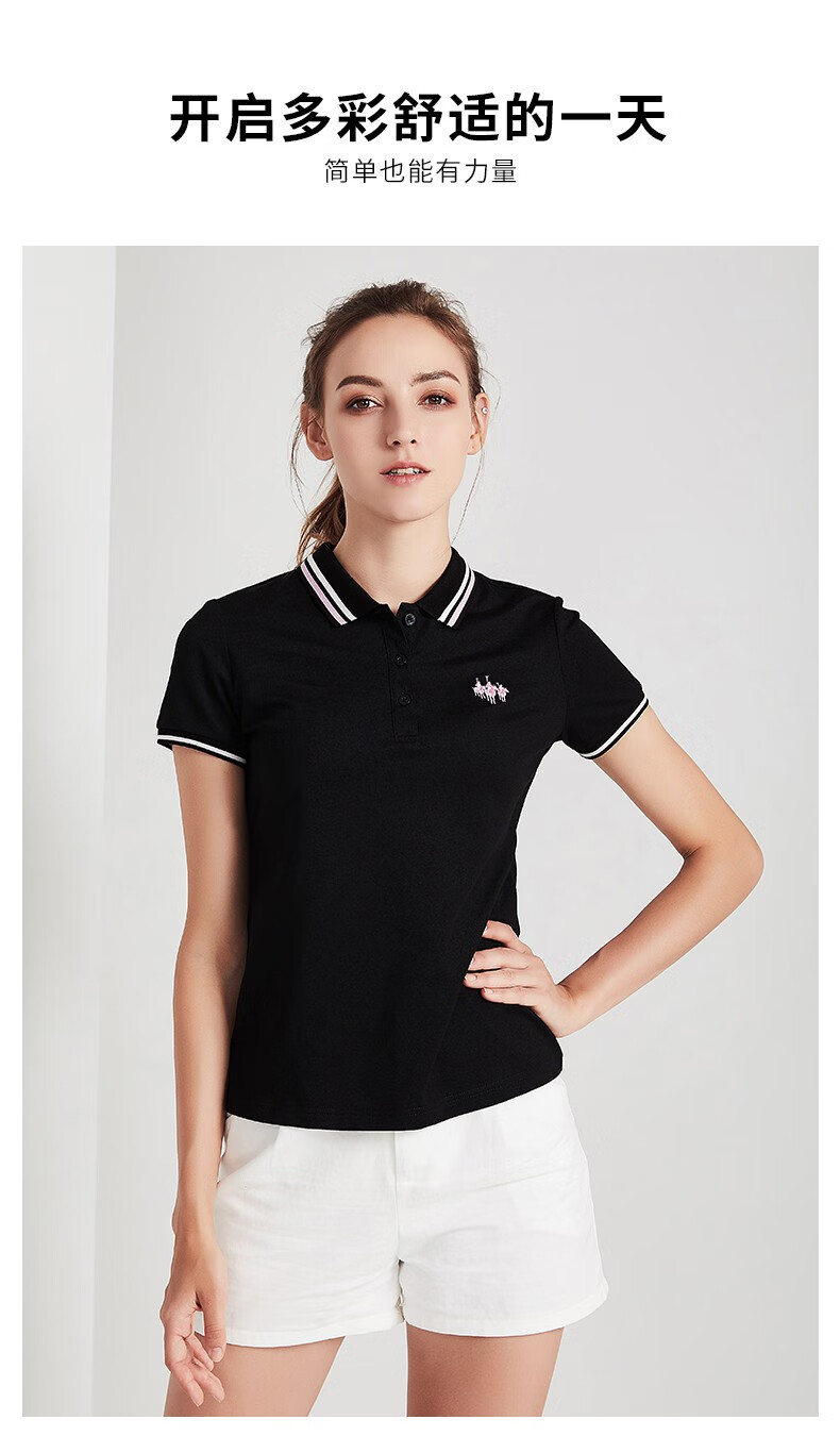 保罗白色短袖t恤女夏季新款宽松翻领设计感ins潮polo衫薄款半袖白色