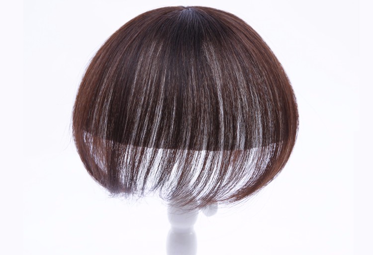 真发假发片一片式头顶补发片蓬松遮白发迷你头顶补发盖女20cm长度自然