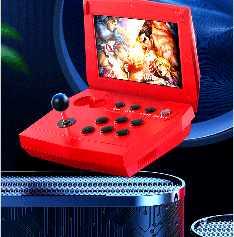 慧丸子 街机 折叠游戏机家用双人摇杆小型翻盖街霸格斗机复古怀旧款