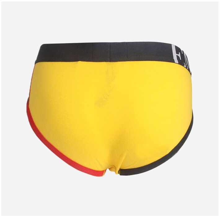 emporioarmani安普里奥阿玛尼内裤黄色棉男士拼色三角裤黄色m