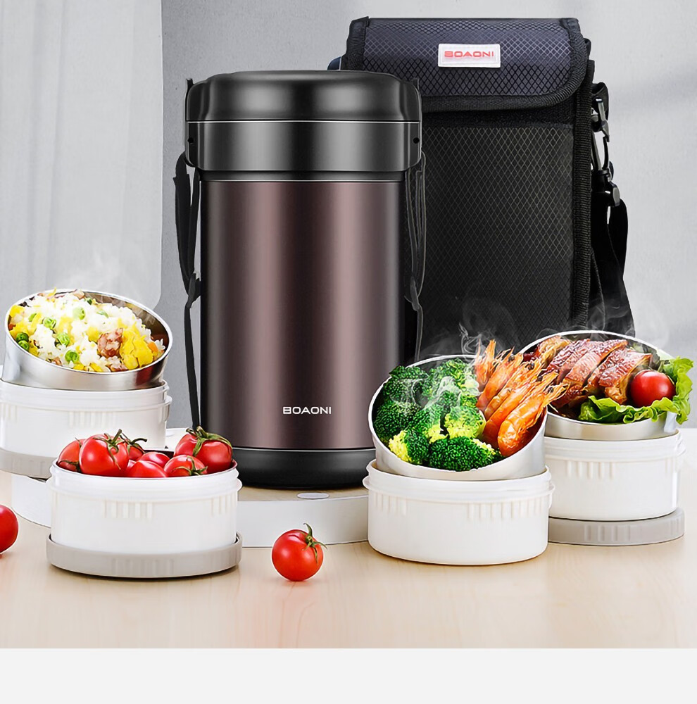 德国博奥尼保温饭盒316不锈钢大容量真空15h长效保温桶保温罐婴儿辅食