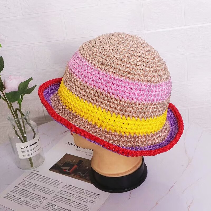 仓梵轻体粗冰丝线手工编织钩夏凉帽勾帽子的勾包坐垫亮丝线夏季空心线