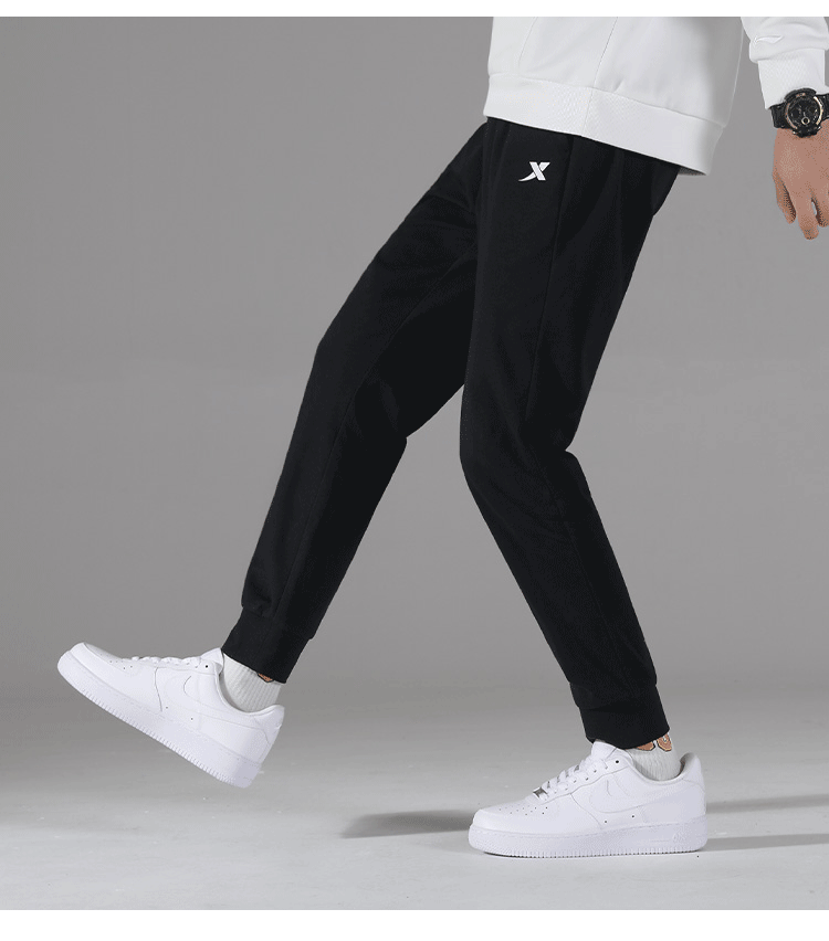 特步运动裤男长裤针织新款服饰男士潮宽松大码跑步健身篮球裤束脚裤男