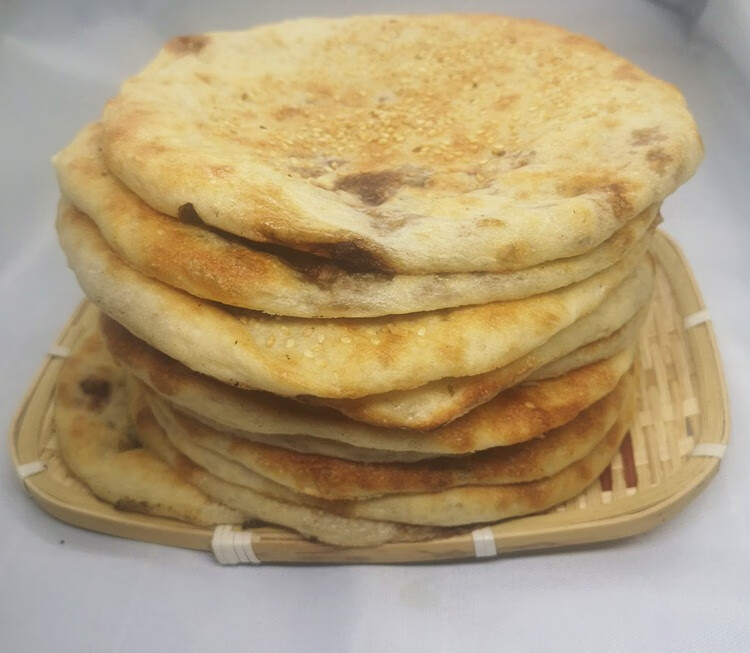 樱安娜2斤山东淄博博山焦庄烧饼1000g特产传统鲜肉烧饼手工发面饼10个