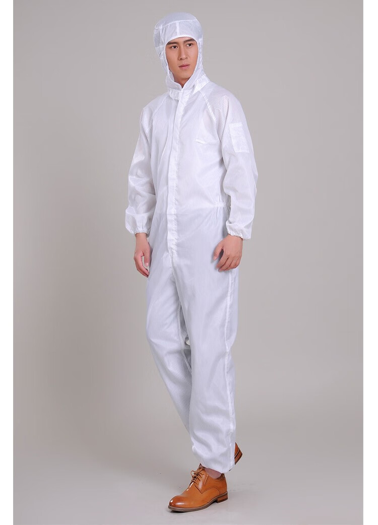剑潭(jiantan)防静电工作服男长袖连体工装制服防尘喷漆服无尘车间