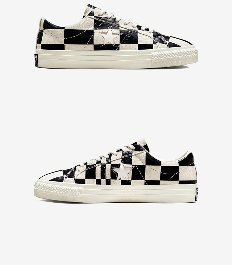converse匡威onestar复古棋盘格绒面革休闲低帮板鞋172352c36