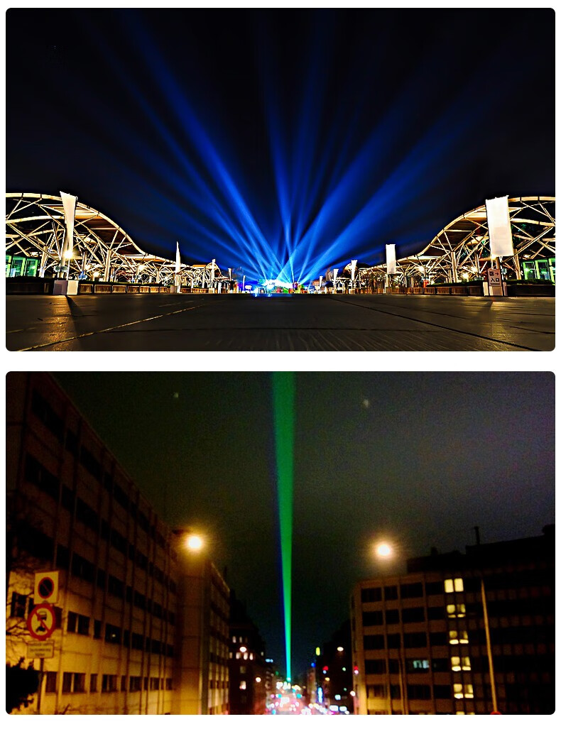 捷创朗达户外防水探照灯摇头光束灯地标灯工地酒店楼顶空中玫瑰6000w