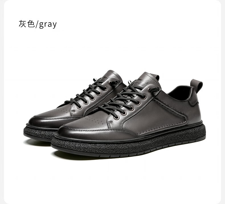 【官方旗舰】意大利leaveland/枫叶男鞋2022新品头层牛皮透气休闲皮鞋