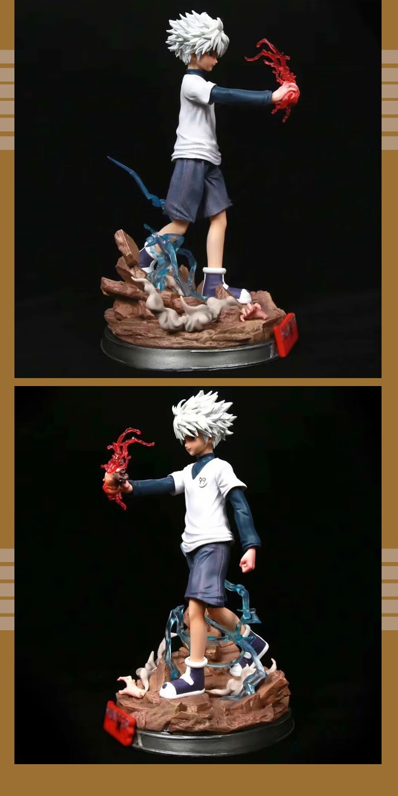 全职猎人奇犽小杰gk雕像动漫模型手办 车载机箱摆件二次元模玩送礼