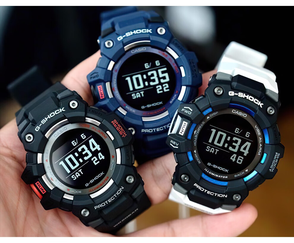 卡西欧casio手表男gshock蓝牙连接计步训练功能户外运动电子表防震