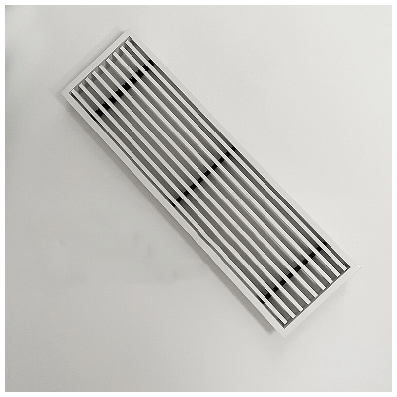 禧愿中央空调出风口格栅加长极简极窄abs黑色窄边框隐形线性百叶定制