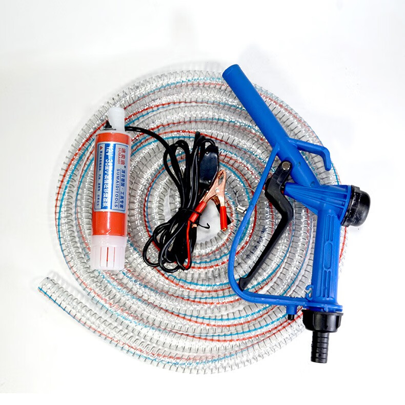 电动抽油泵12v柴油泵小型车载抽水泵手持通用24伏加油枪油桶油抽子24v