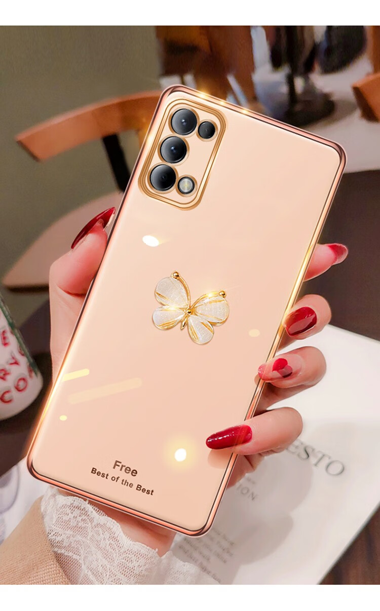手机壳女款硅胶软壳reno5pro全包防摔保护套 oppo reno5pro【奶奶灰】