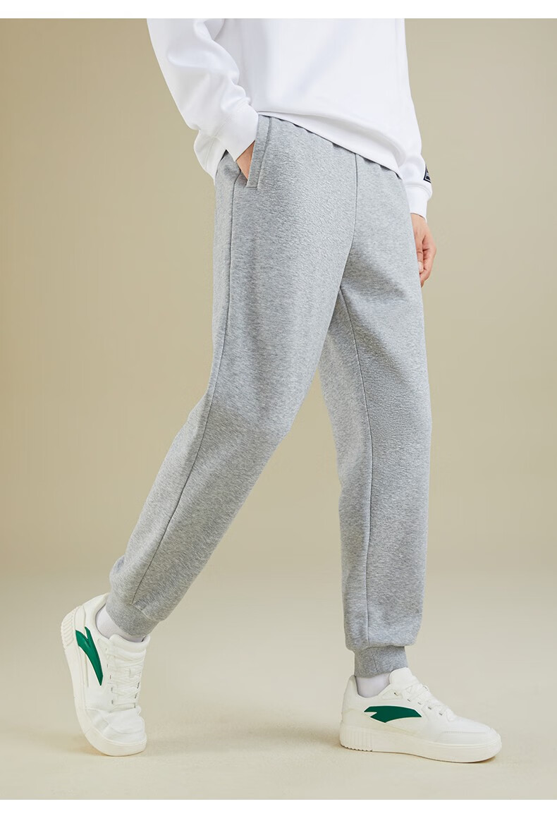 安踏(anta) 厚绒长裤 加绒卫裤男士2022冬季新款保暖运动裤加厚休闲