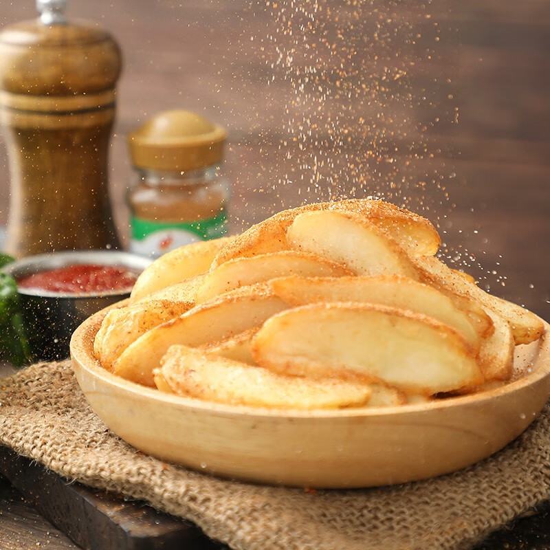 美味薯饼薯条薯角椭圆薯饼冷冻半成品薯条早餐薯饼微波炉空气炸锅加热