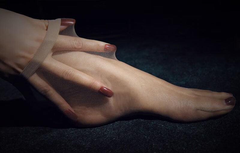 女士短丝袜透明0d肉色丝袜超薄春夏款脚尖透明薄款袜子 (高密丝短袜)