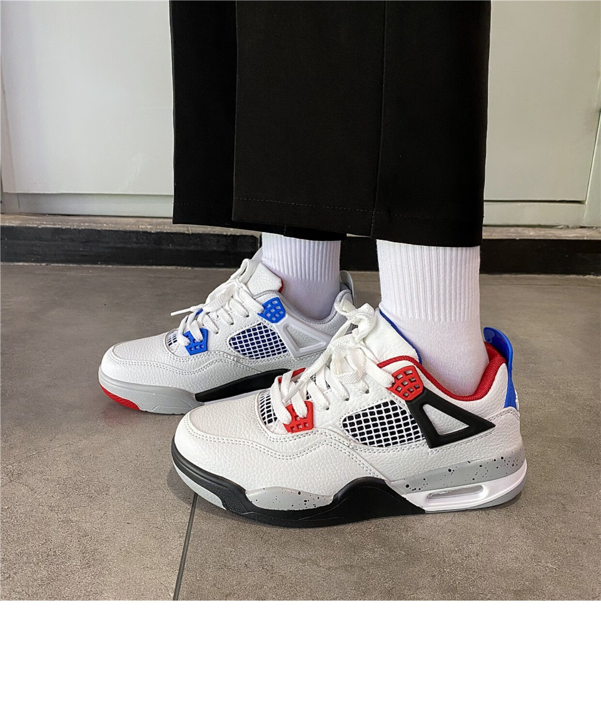 布柜者 aj气垫运动鞋男2022新款韩版ins超火篮球鞋bf风帅气情侣鞋bf