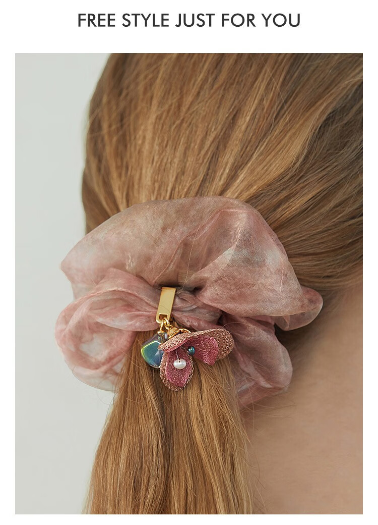 She's Overture, Camellia Hair Tie, Ladies Ponytail Hairband, Birthday Gift for Girlfriend 4